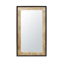 Miroir rectangulaire Miles en bois de manguier et métal noir 70x120
