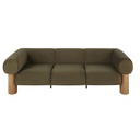 Canapé Phoenix 3 places en velours vert