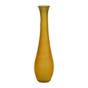 Vase Issea en verre recycle moutarde satine H99