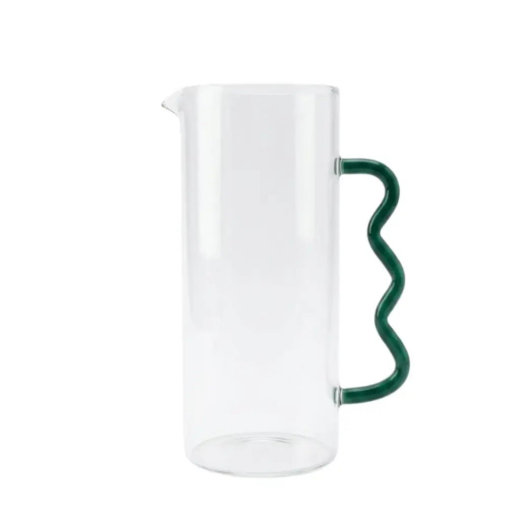 Pichet Dilacia en verre borosilicate émeraude 1.6L