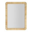 Miroir rectangle Tulum en rotin 60x80cm