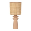 Lampe Opale en papier et céramique nude h44cm