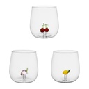 Gobelet de 3 fruit Colorea en verre borosilicate 40cl