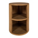 Table de chevet Saori avec 2 niveaux en bambou naturel