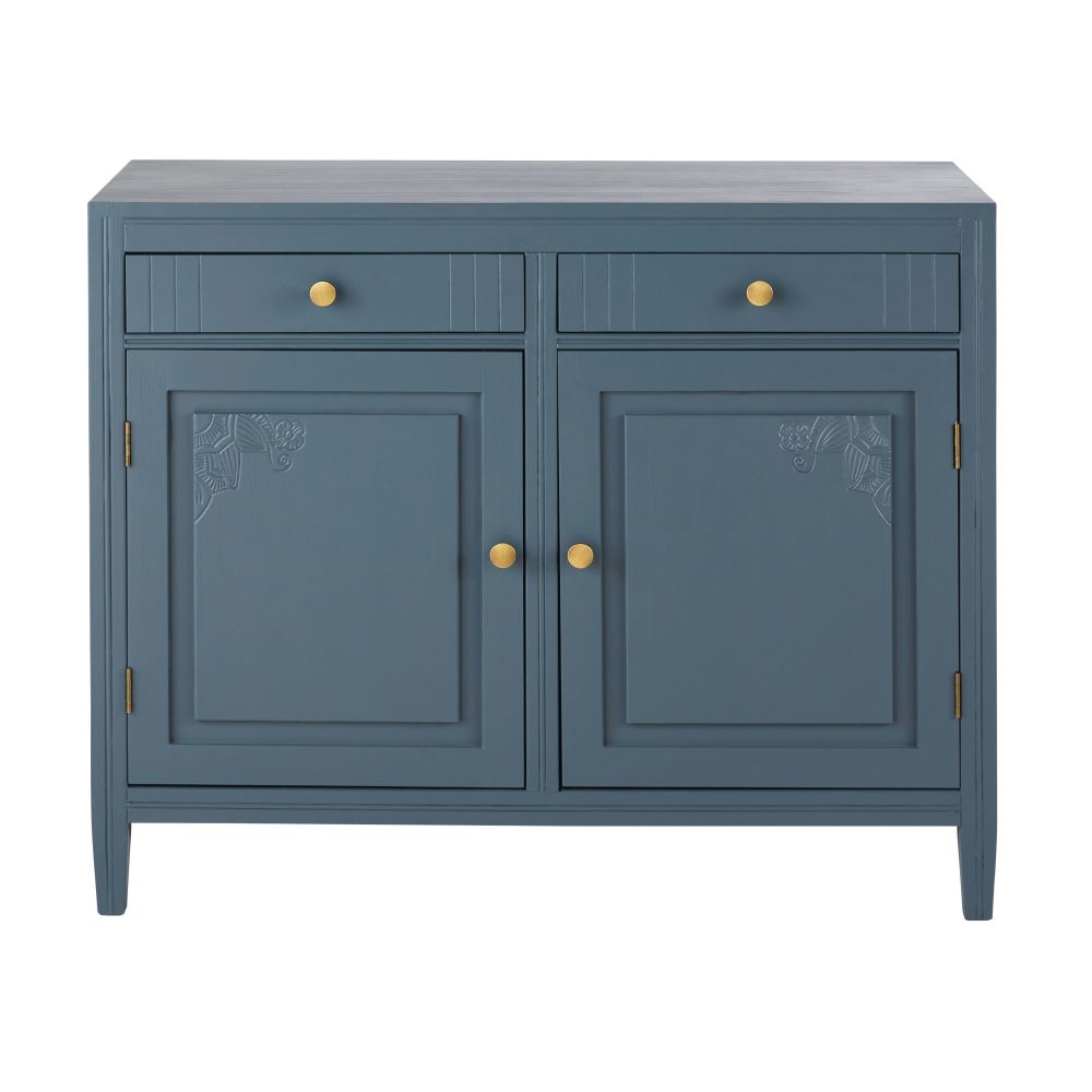 Buffet Jeannie 2 portes 2 tiroirs bleu L110