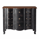 Commode Versailles en bois noyer et manguier noire