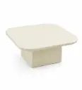 Table basse Cyrielle de jardin en béton beige L90