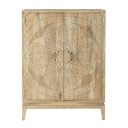 Armoire Pendjab 2 portes gravée L100