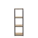 Colonne industrielle Long Island en bois de sapin massif et métal L40