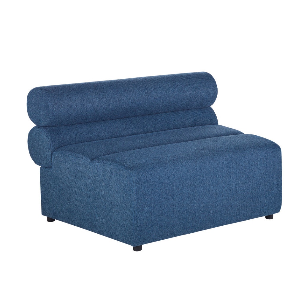 Chauffeuse Pesaro Business pour canapé modulable professionnelle en tissu recyclé bleu