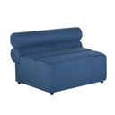 Chauffeuse Pesaro Business pour canapé modulable professionnelle en tissu recyclé bleu