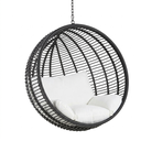 Fauteuil Calypso suspendu de jardin en résine noire