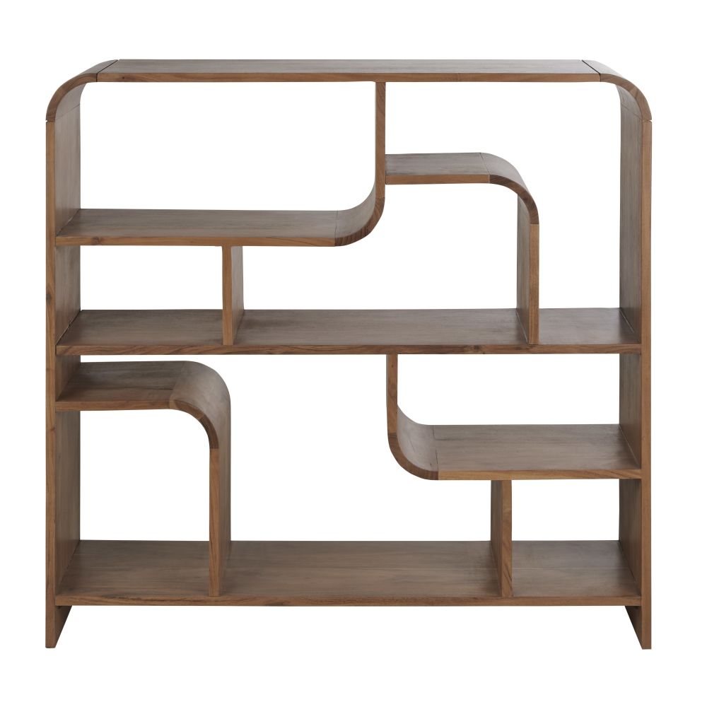 Etagère basse vintage Sacramento en bois d'acacia massif L120
