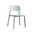 Chaise de jardin Luana empilable en polypropylène vert haricot 