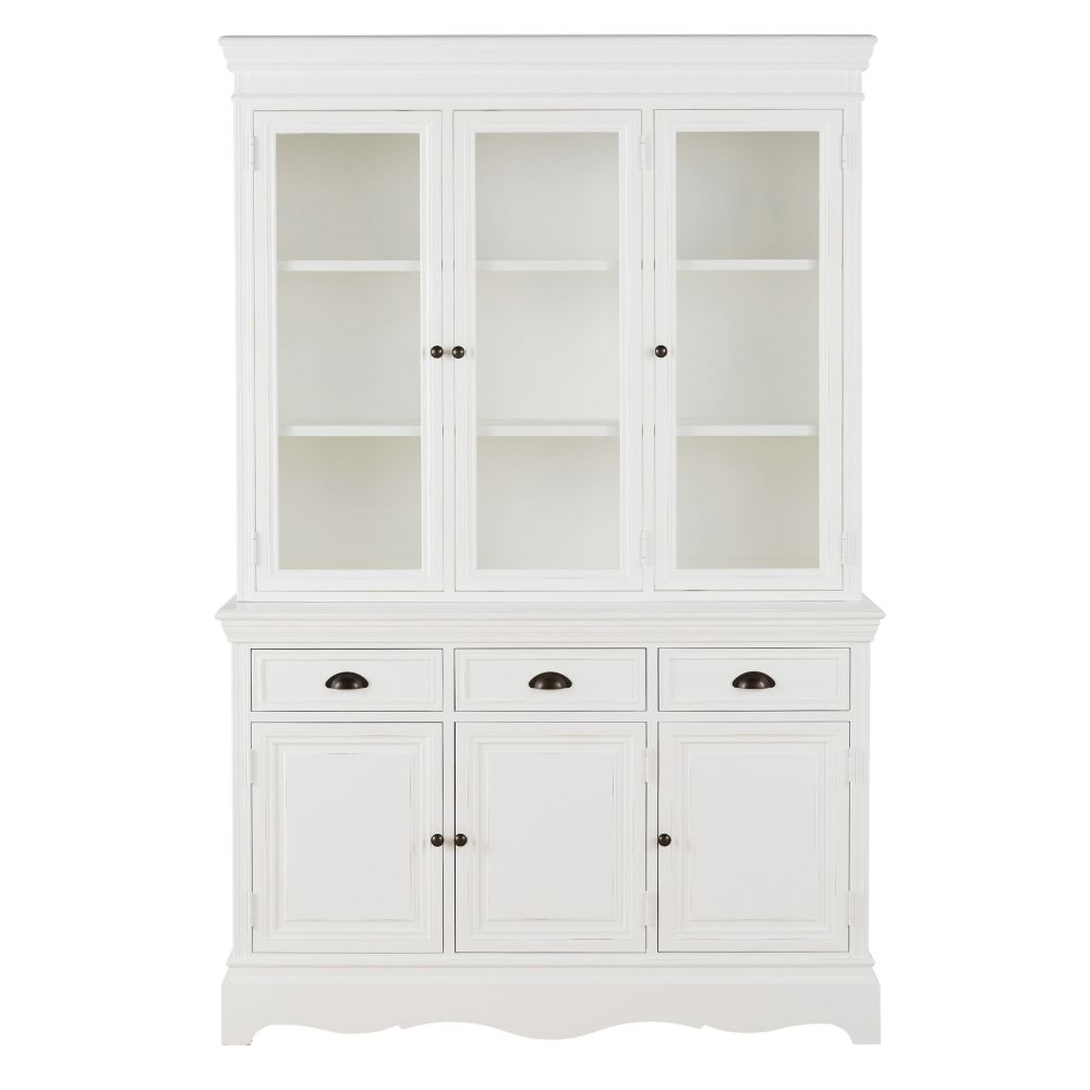 Vaisselier Joséphine 3 portes blanc L123