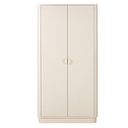 Armoire Arckos 2 portes blanche crème L100
