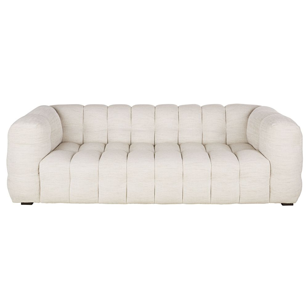 Canapé Lilo 3/4 places tissu beige sable - Seconde chance