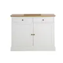 Buffet Printy 2 portes 2 tiroirs blanc