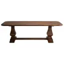 Table à manger Lourmarin en bois d'acacia massif marron 6 personnes L190