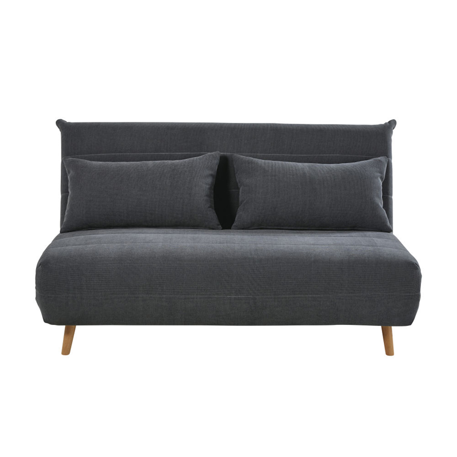 Canapé Nio clic-clac 2 places gris anthracite