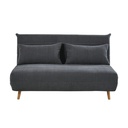 Canapé Nio clic-clac 2 places gris anthracite