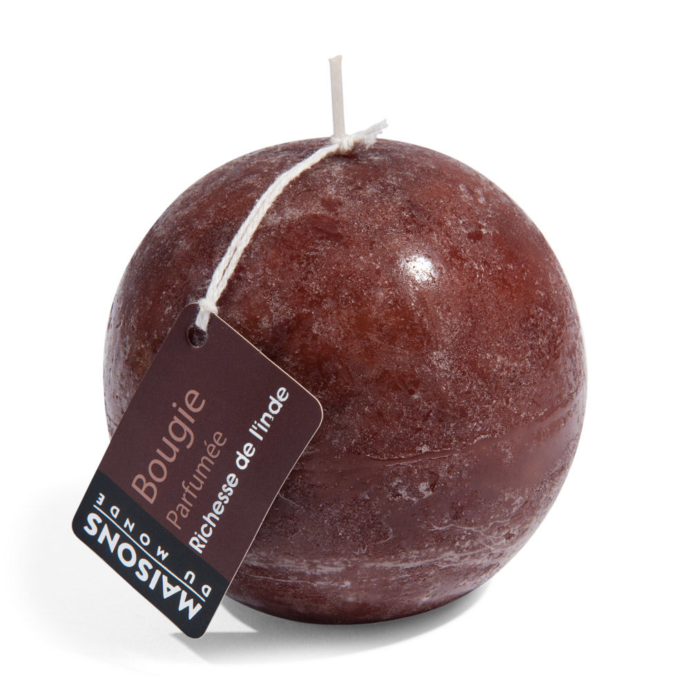 Bougie boule chocolat