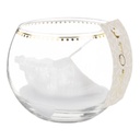 Bougie en verre coquillage