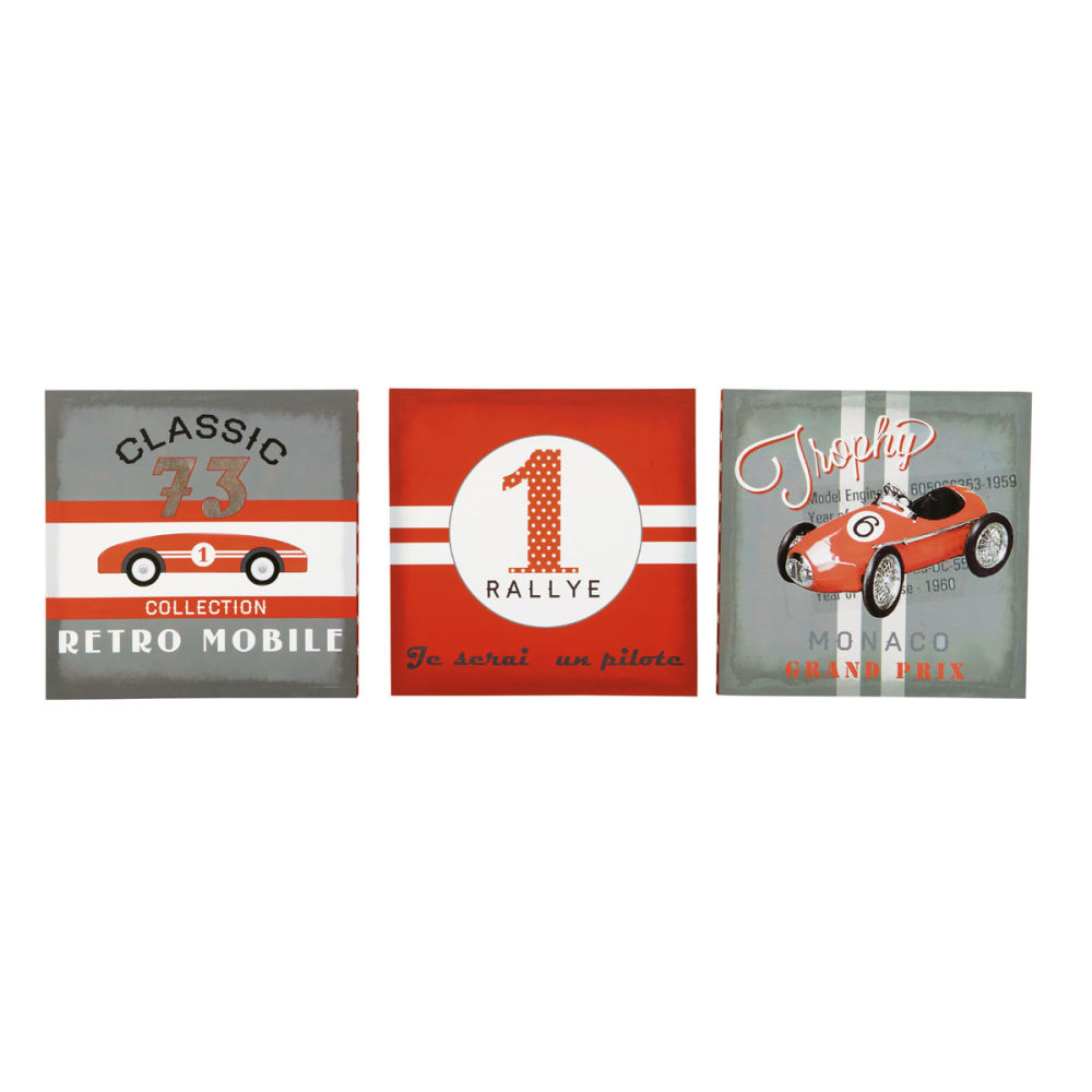 Ensemble de 3 Toile avec motifs de circuit