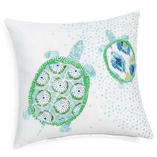 Housse de coussin en coton Tortue