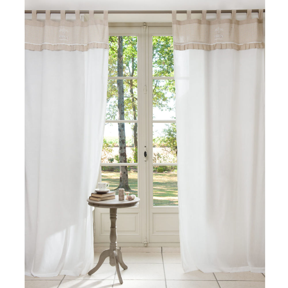 Rideau en coton Chocolaterie