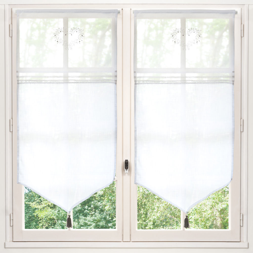 Rideau en coton Eloise court