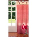 Rideau Louise coloré rouge