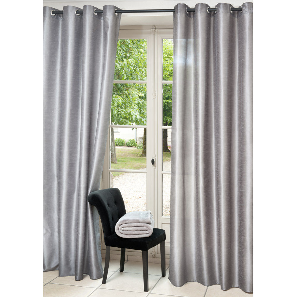 Rideau en coton gris Lido