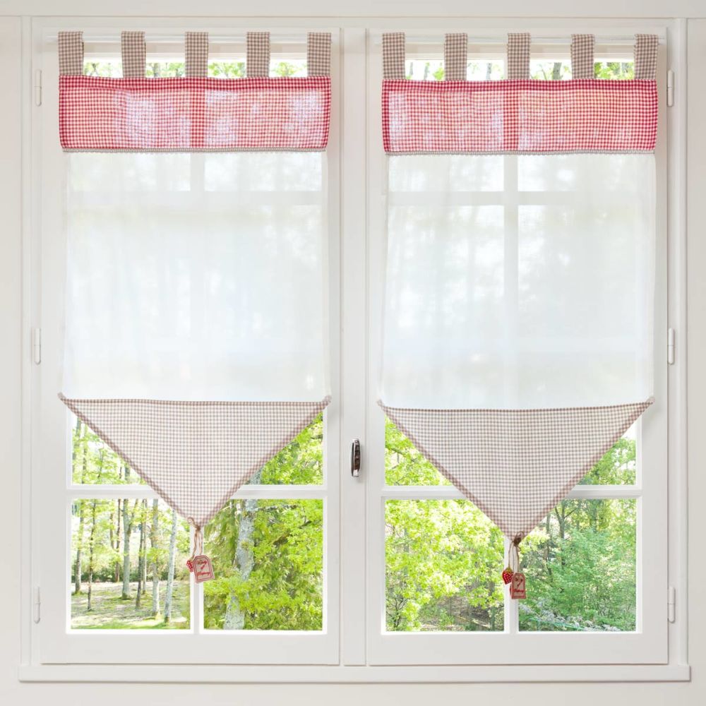 Rideau décoratif court Gariguette