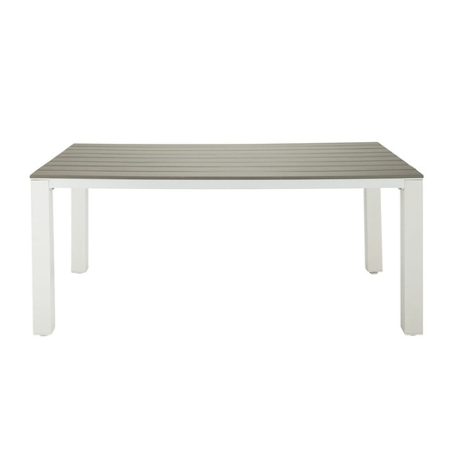 ESCALE - Table de jardin 6 personnes en aluminium et composite L180