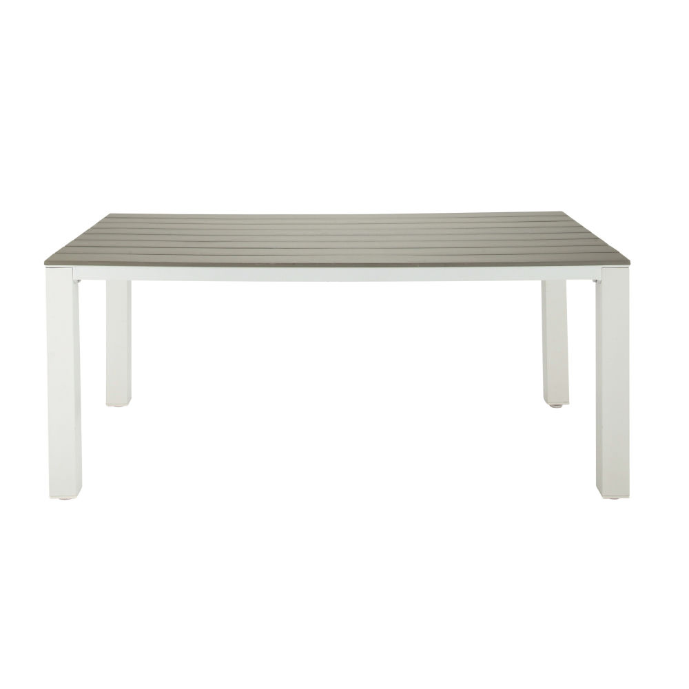 Table de jardin Escale 6 personnes en aluminium et composite L180