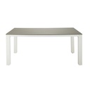 Table de jardin Escale 6 personnes en aluminium et composite L180