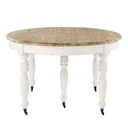 Table à manger extensible Provence à roulettes 6/14 personnes L125/325