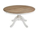 Table à manger ronde extensible Provence 6 à 8 personnes