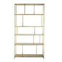 Étagère Simply en métal doré L107