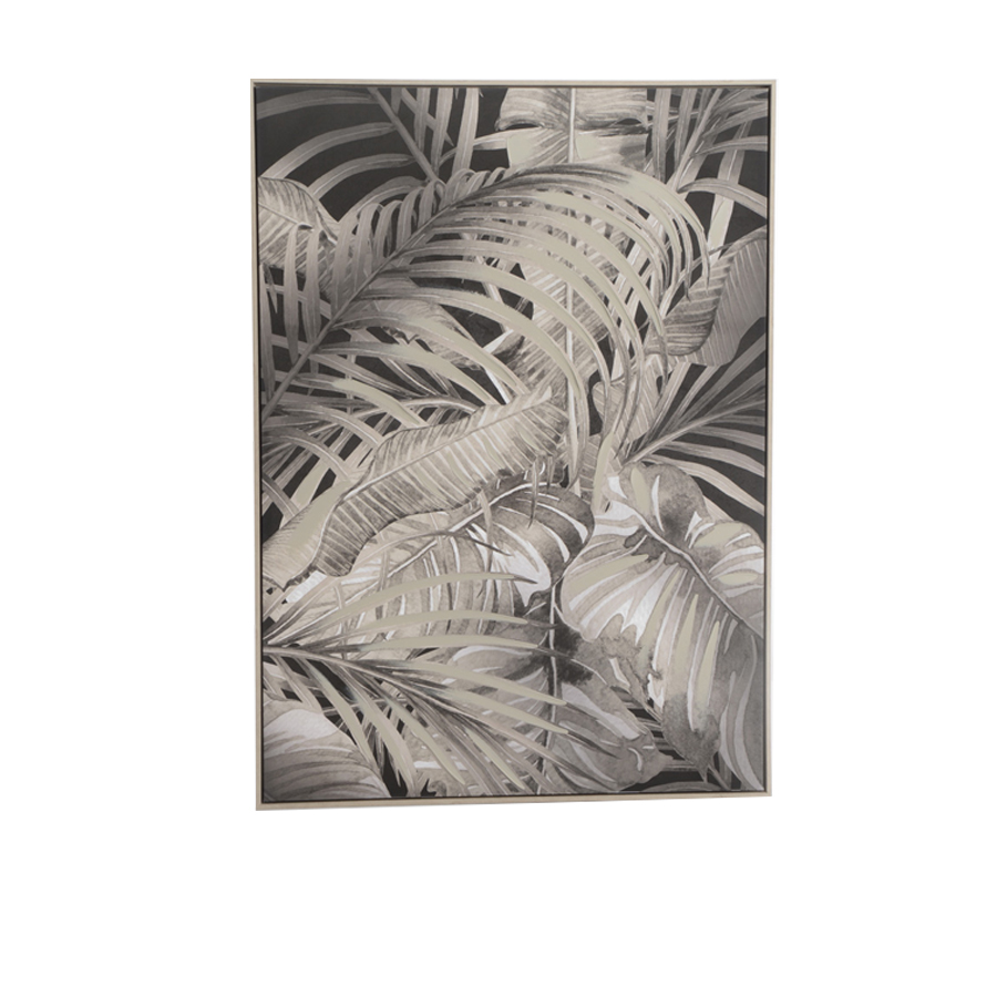 Toile Exo décorative avec motif feuillage