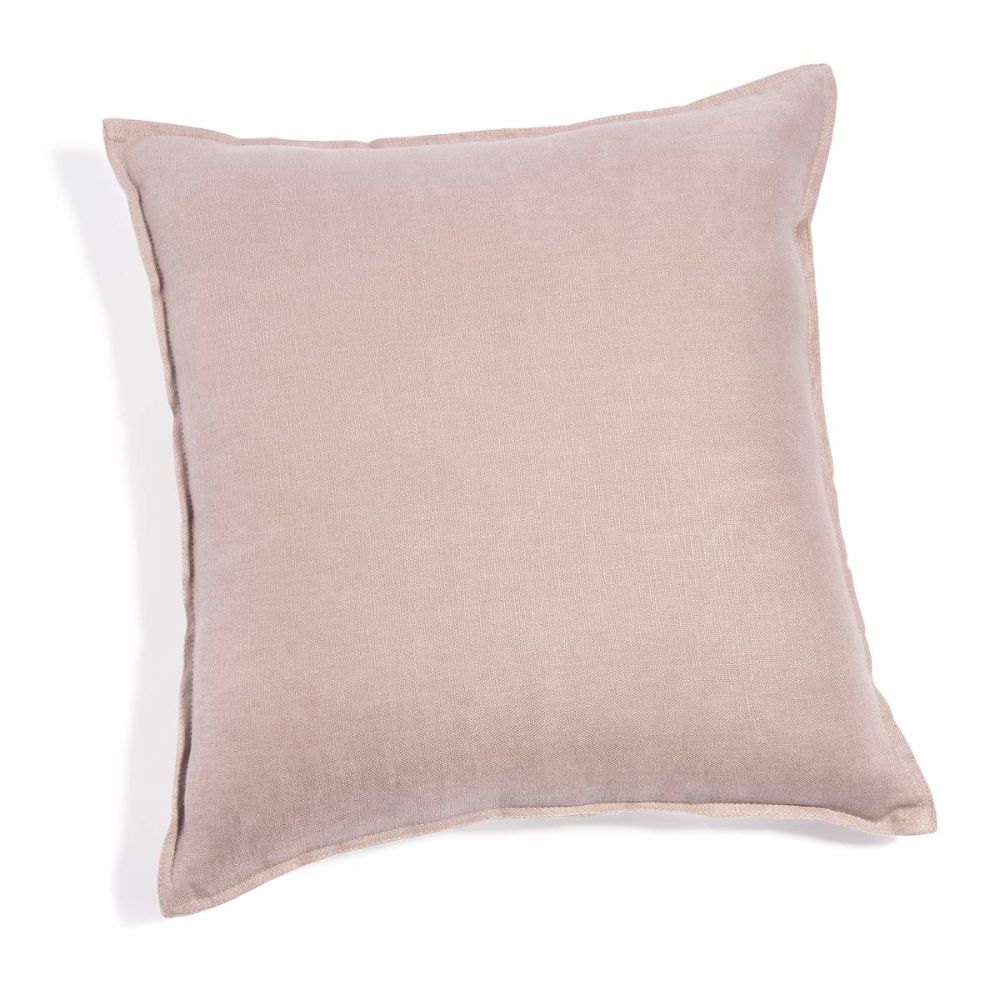Coussin lin lave lilas 45x45