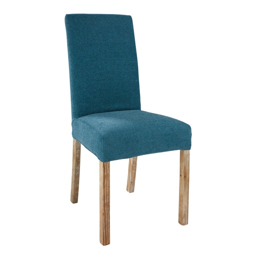 MARGAUX - Housse de chaise bleu cobalt 46x69