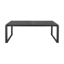 Table de jardin Guam extensible en aluminium gris anthracite 8/10 personnes