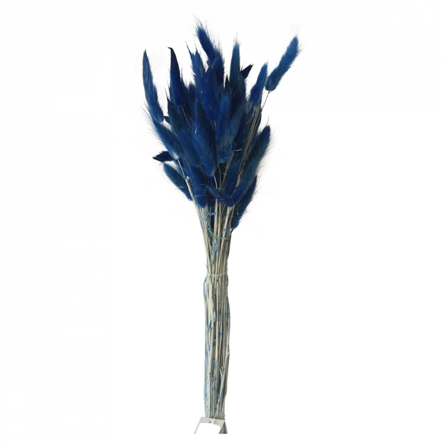Fleur décorative Largurus herbe queue de lapin bleu