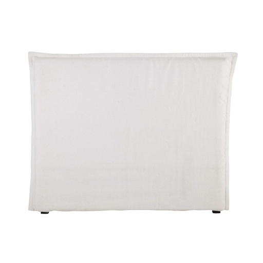 [CN014725] Housse de tête de lit Morphée 140 en lin lavé blanche