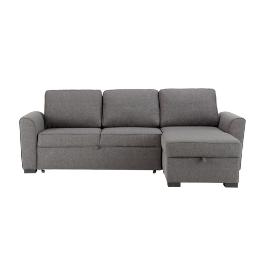 [CN014144] Canapé d'angle Montréal convertible 3/4 places gris
