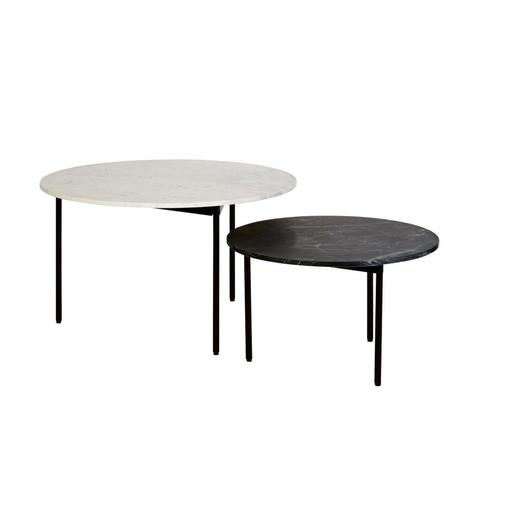 [CN318800] Tables gigognes Endor en marbre et métal