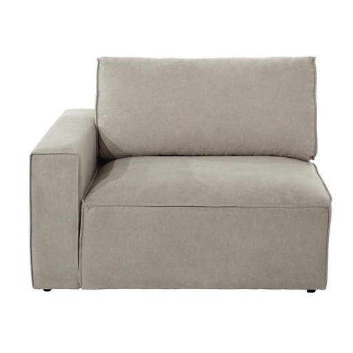 [CN814757] Accoudoir gauche Malo pour canapé modulable beige
