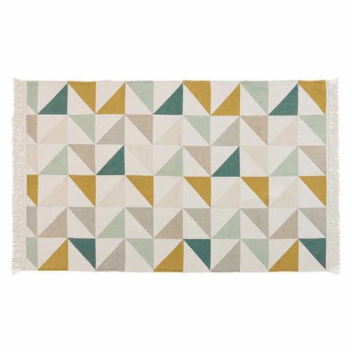 [CN415986] Tapis Gaston en coton motifs graphiques multicolores
